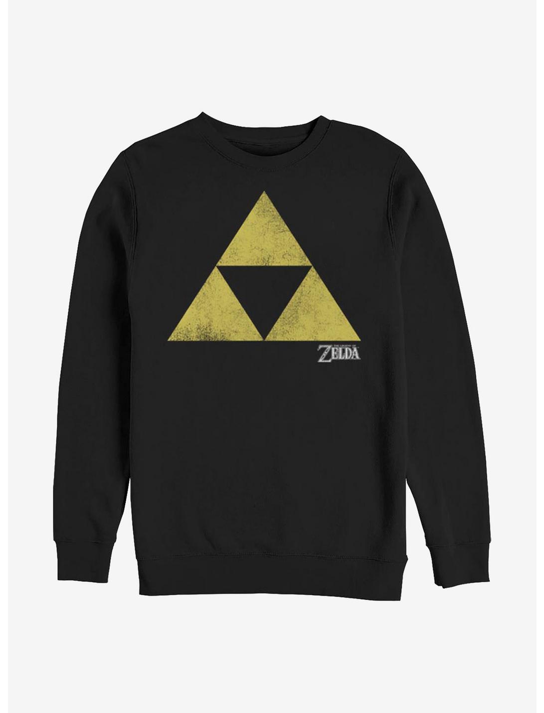 Nintendo Zelda Logo Crew Sweatshirt, BLACK, hi-res