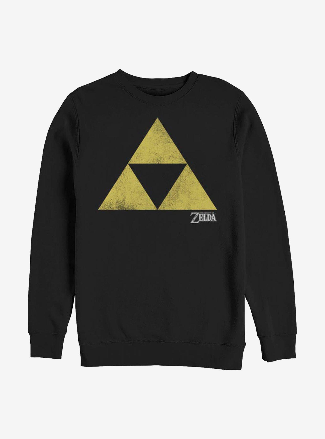 Nintendo Zelda Logo Crew Sweatshirt, BLACK, hi-res