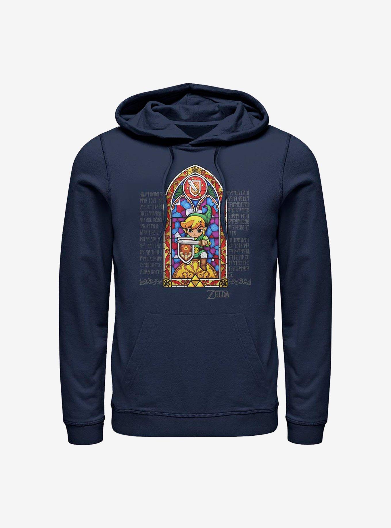 Nintendo Zelda Stained Glass Hoodie, NAVY, hi-res