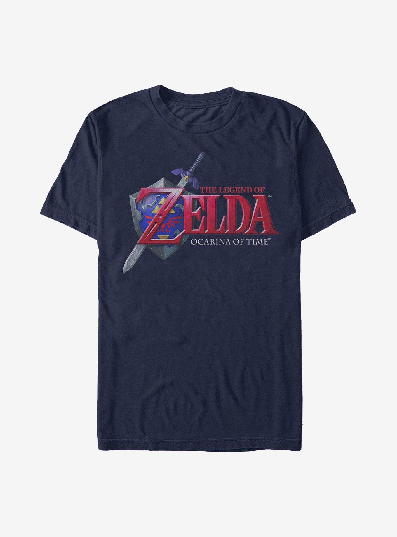 Nintendo Zelda Hey Ocarina T-Shirt, NAVY, hi-res