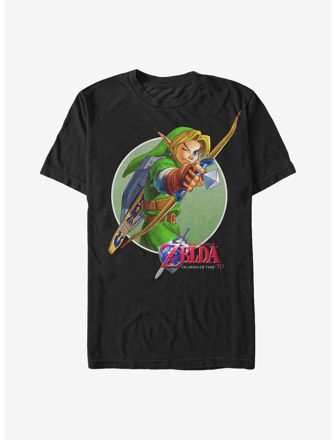 Nintendo Zelda Link Aims T-Shirt, BLACK, hi-res