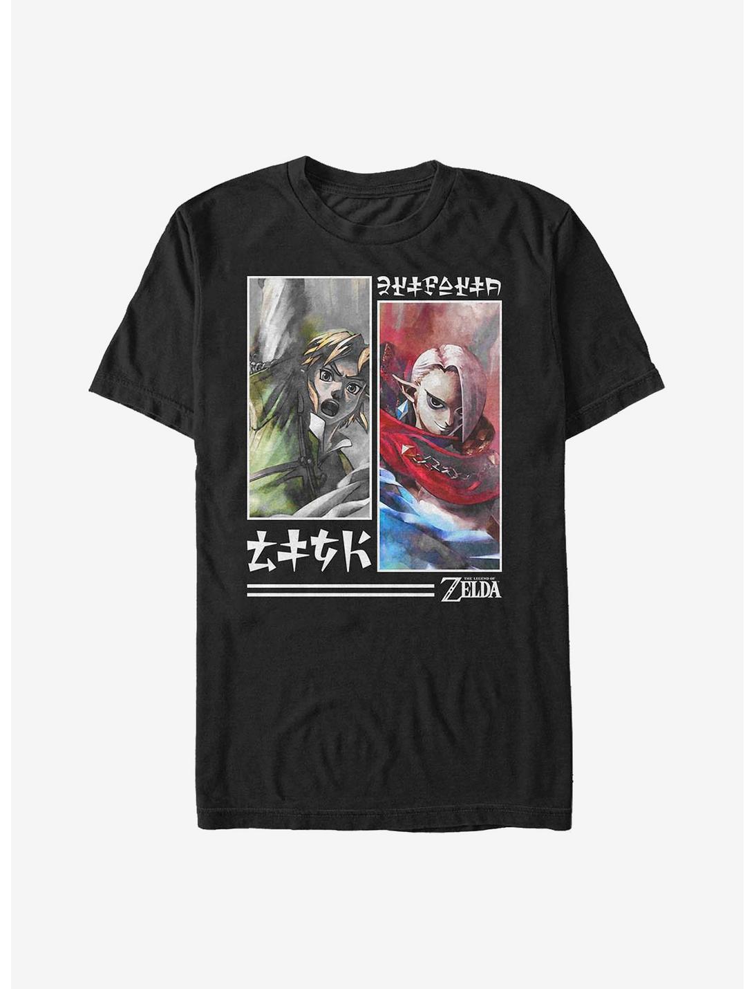 Nintendo Zelda Link Paneled T-Shirt, BLACK, hi-res