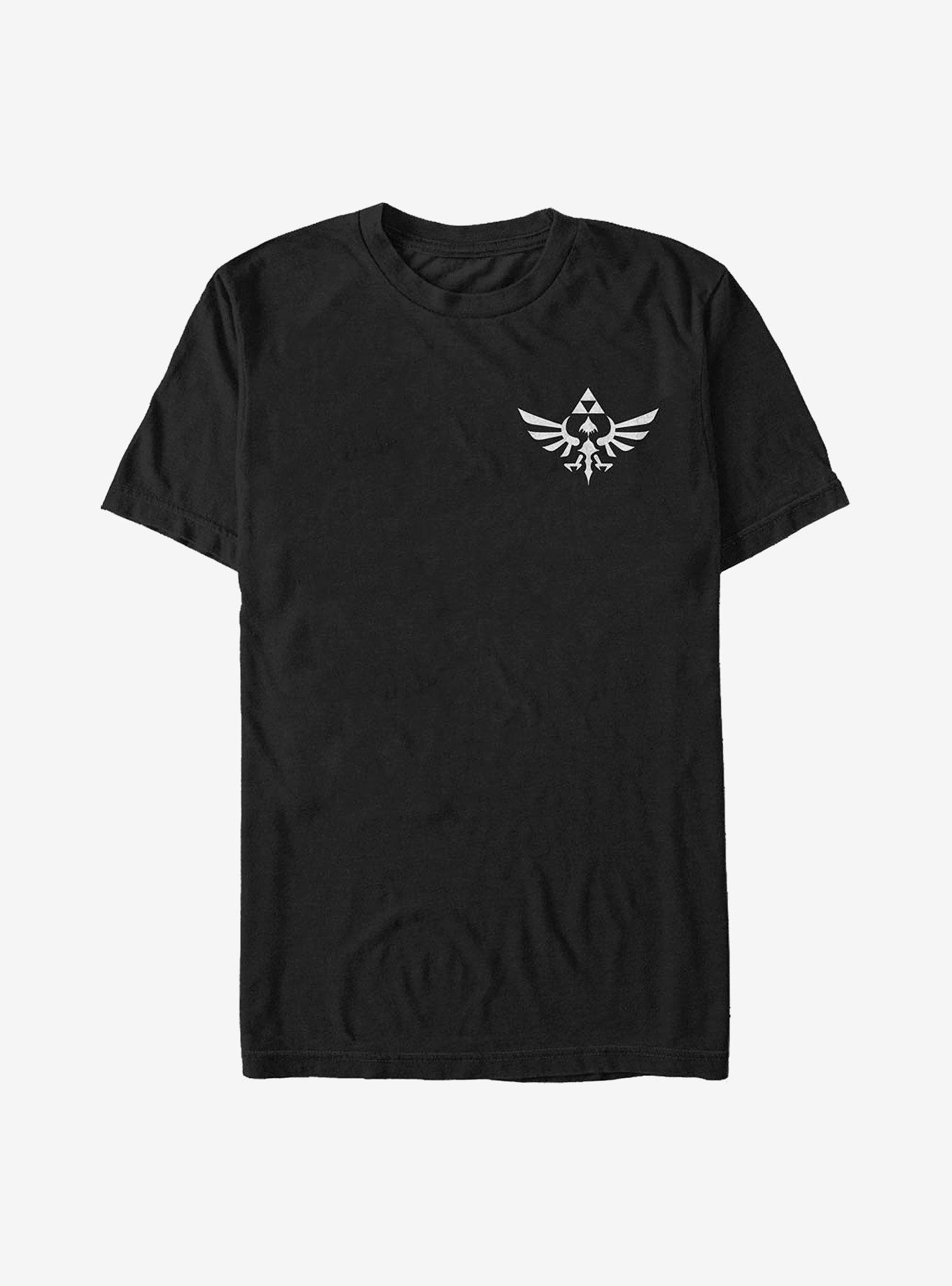 Nintendo Zelda Triforce Badge T-Shirt, BLACK, hi-res