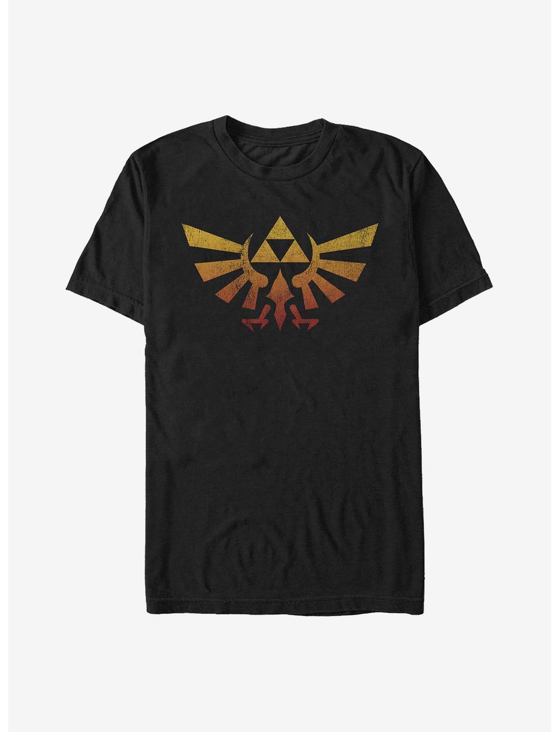 Nintendo Zelda Crest T-Shirt, BLACK, hi-res