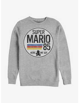 Nintendo Mario Here We Go Crew Sweatshirt, , hi-res