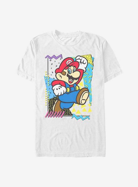 Nintendo Mario 90's Design T-Shirt - WHITE | Hot Topic