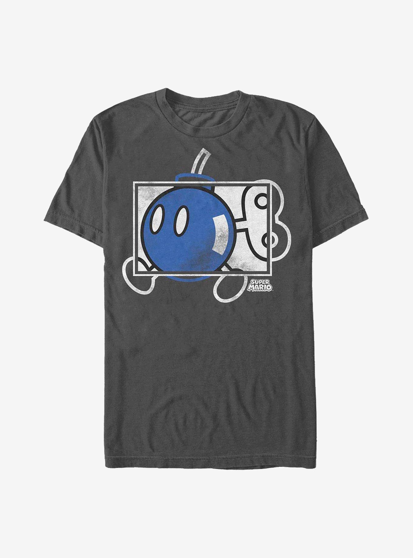 Nintendo Mario Bomb-Hei Box T-Shirt, CHARCOAL, hi-res