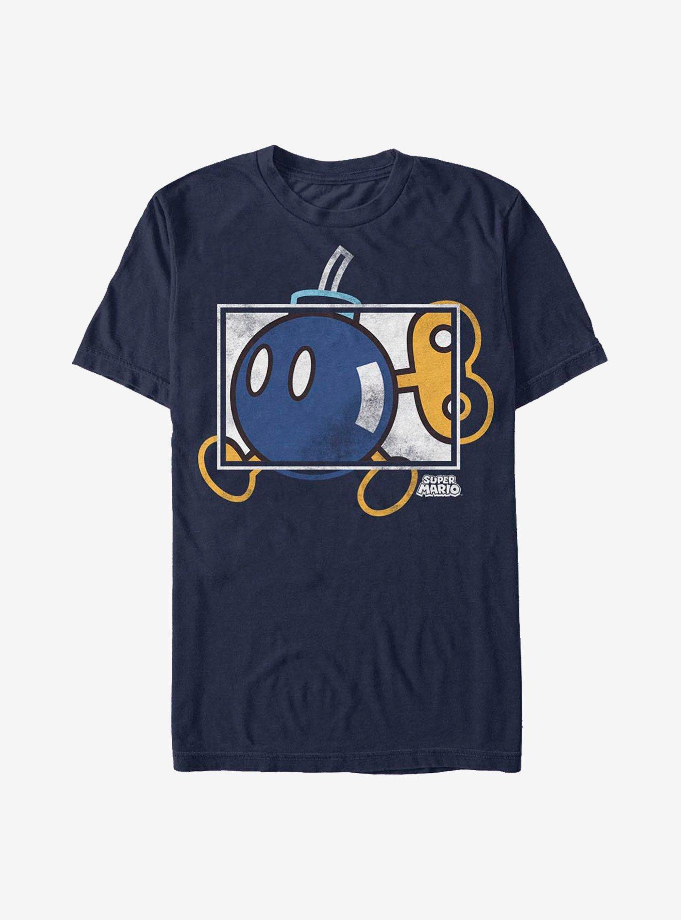 Nintendo Mario Bomb-Hei Box T-Shirt, NAVY, hi-res