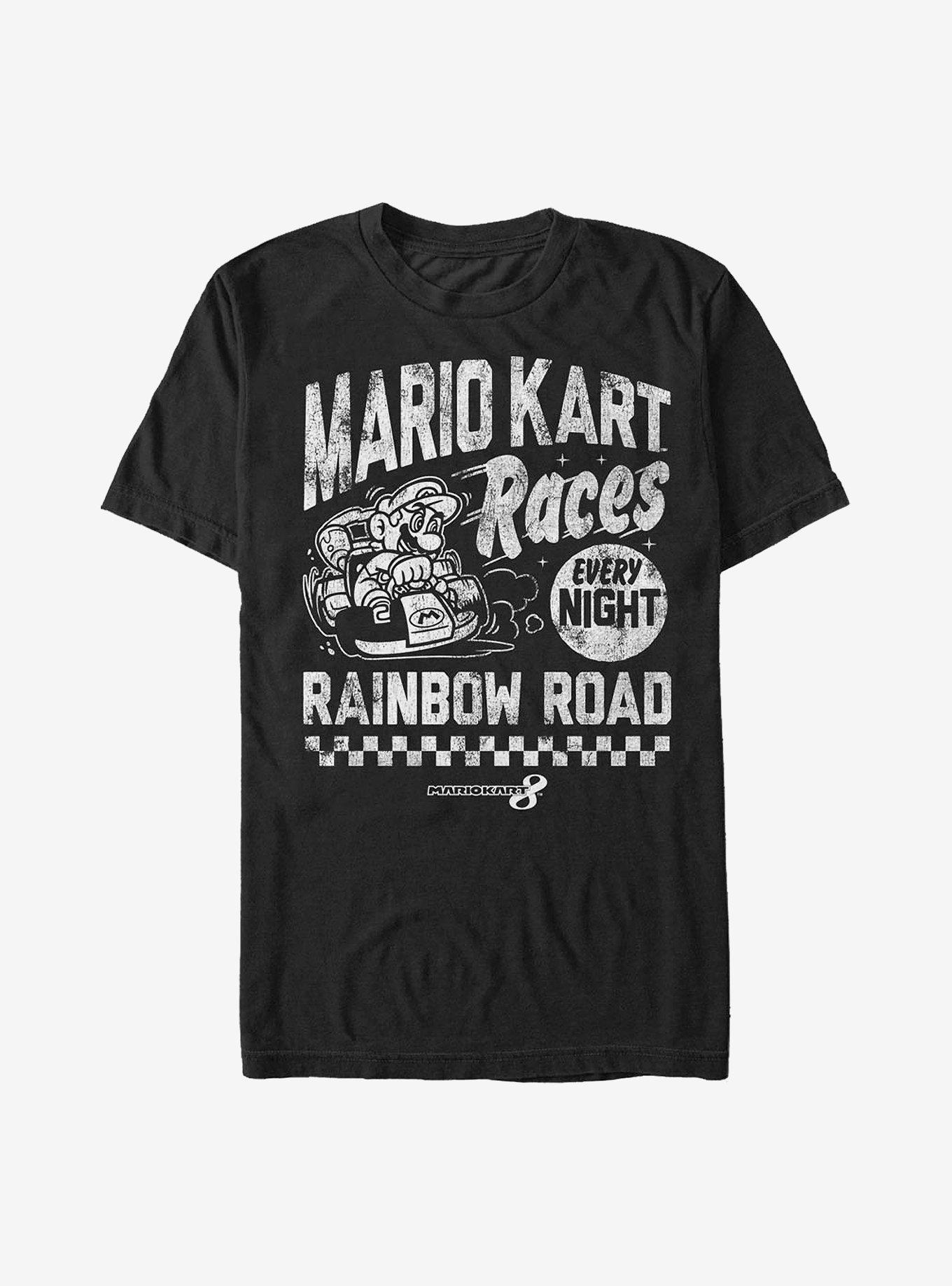 Nintendo Mario Race Nights T-Shirt, BLACK, hi-res