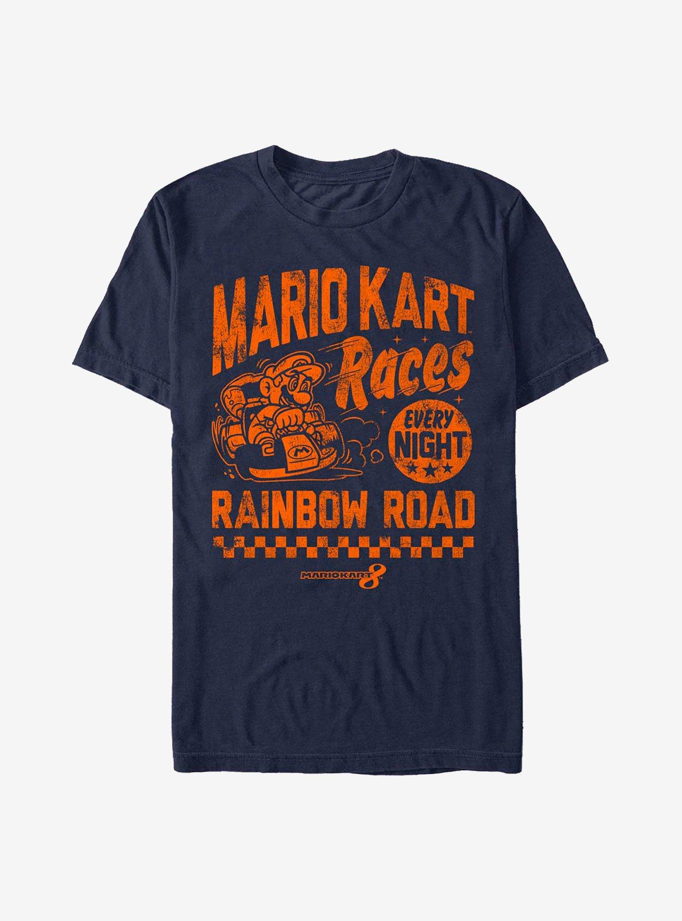 Nintendo Mario Race Nights T-Shirt, NAVY, hi-res