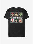 Nintendo Mario Simple Logos T-Shirt, BLACK, hi-res