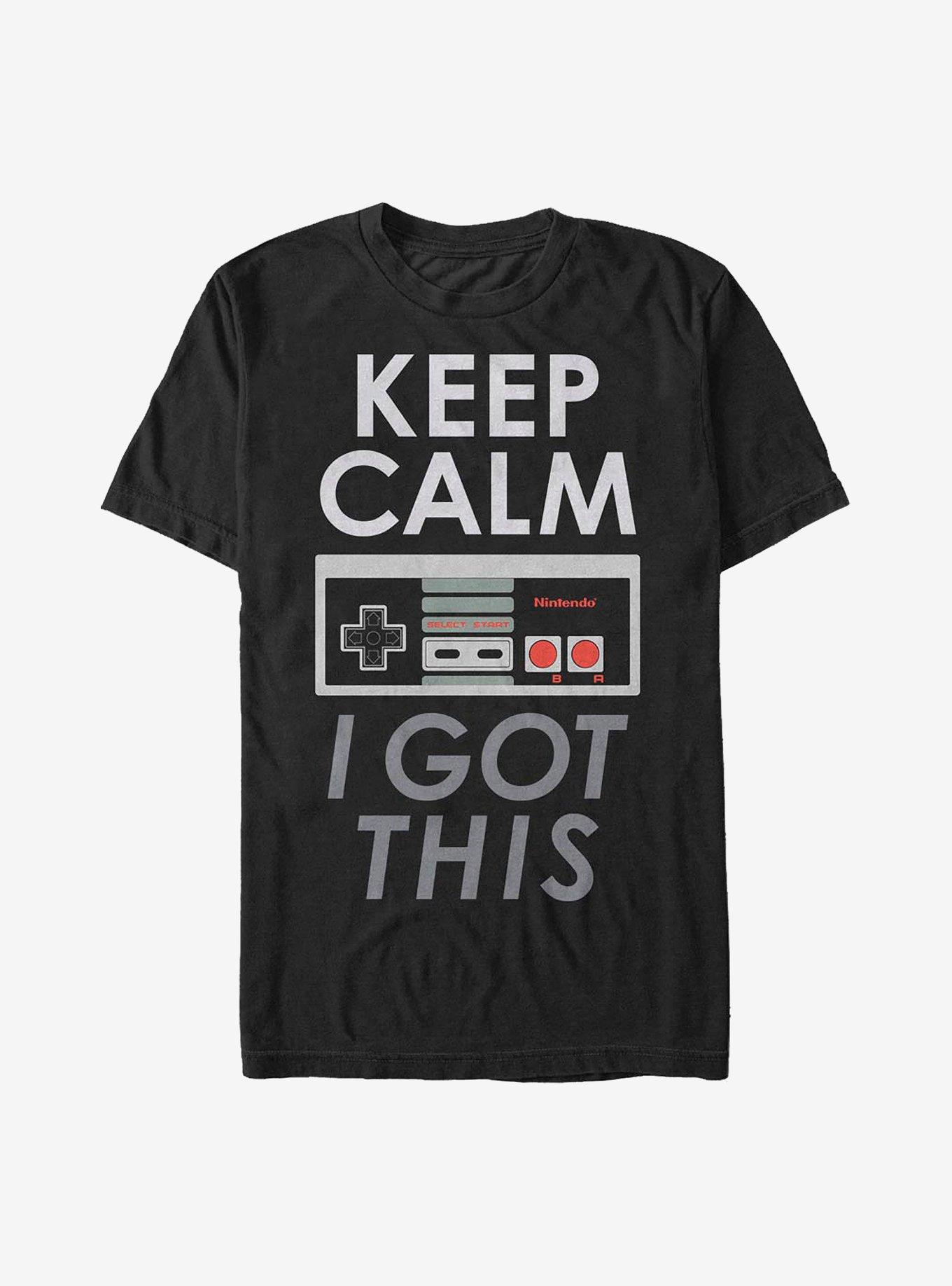 Nintendo Keep Calm T-Shirt, BLACK, hi-res