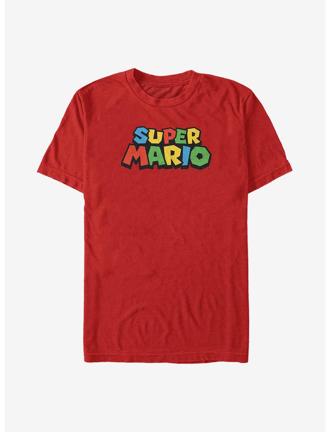 Nintendo Super Mario Logo T-Shirt, RED, hi-res
