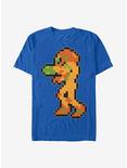 Nintendo Metroid Samus Pixels T-Shirt, ROYAL, hi-res