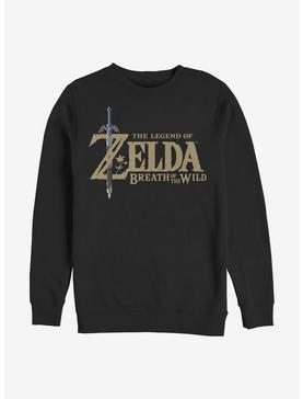 Nintendo Zelda Breath Of The Wild Logo Crew Sweatshirt, , hi-res
