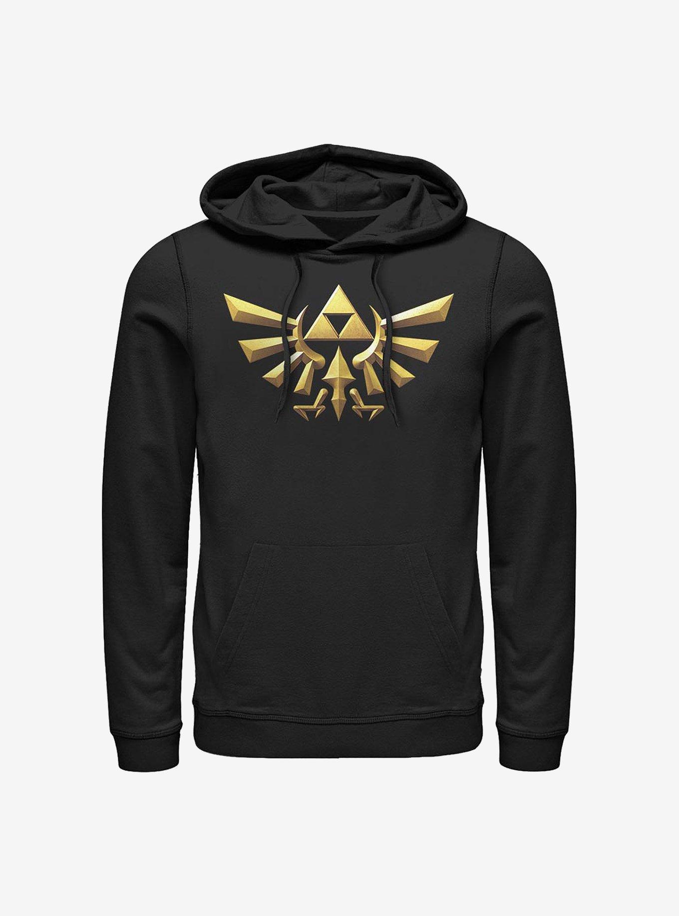 Nintendo Zelda 3D Crest Hoodie, BLACK, hi-res