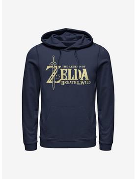 Nintendo Zelda Breath Of The Wild Logo Hoodie, , hi-res