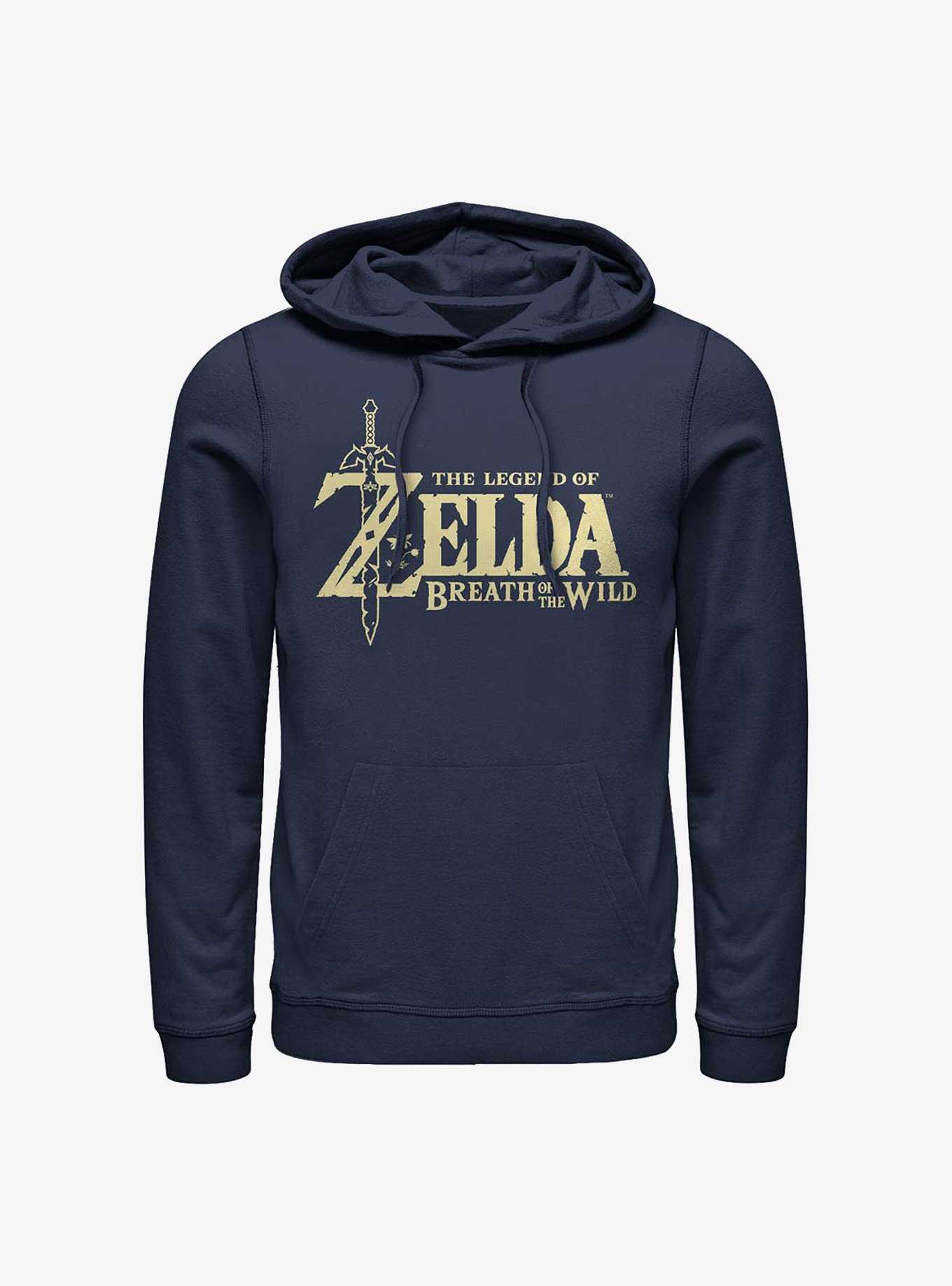 Nintendo Zelda Breath Of The Wild Logo Hoodie, , hi-res