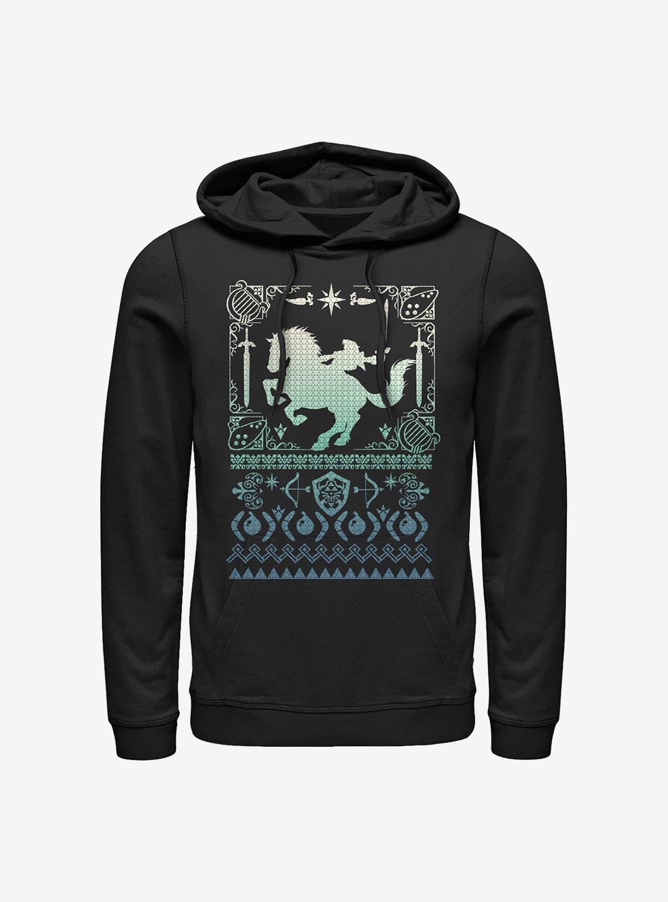 Nintendo Zelda Ugly Holiday Hoodie, BLACK, hi-res