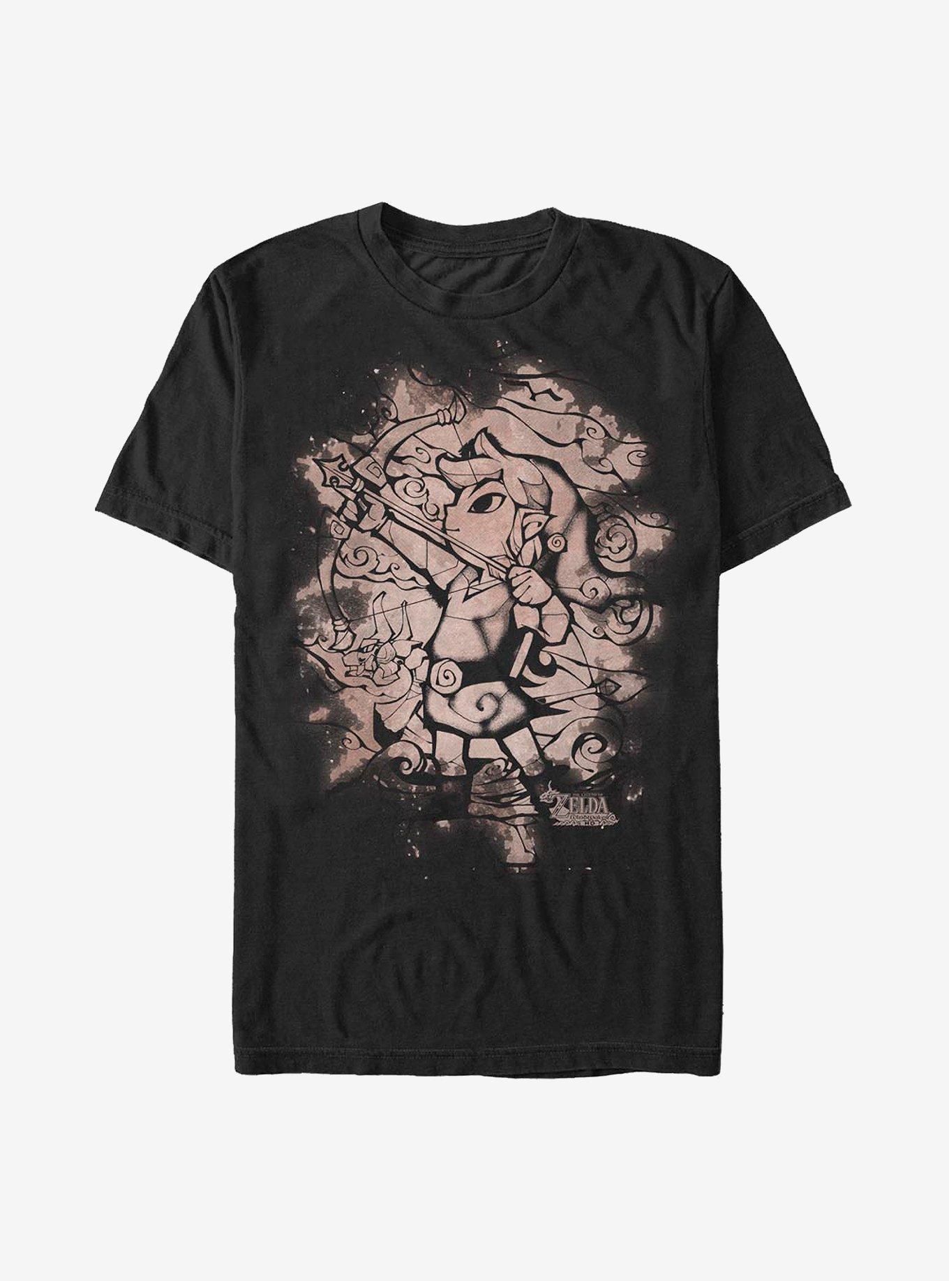 Nintendo Zelda Bleached Spot T-Shirt, , hi-res