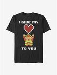 Nintendo Zelda Give My Pixel Heart T-Shirt, BLACK, hi-res