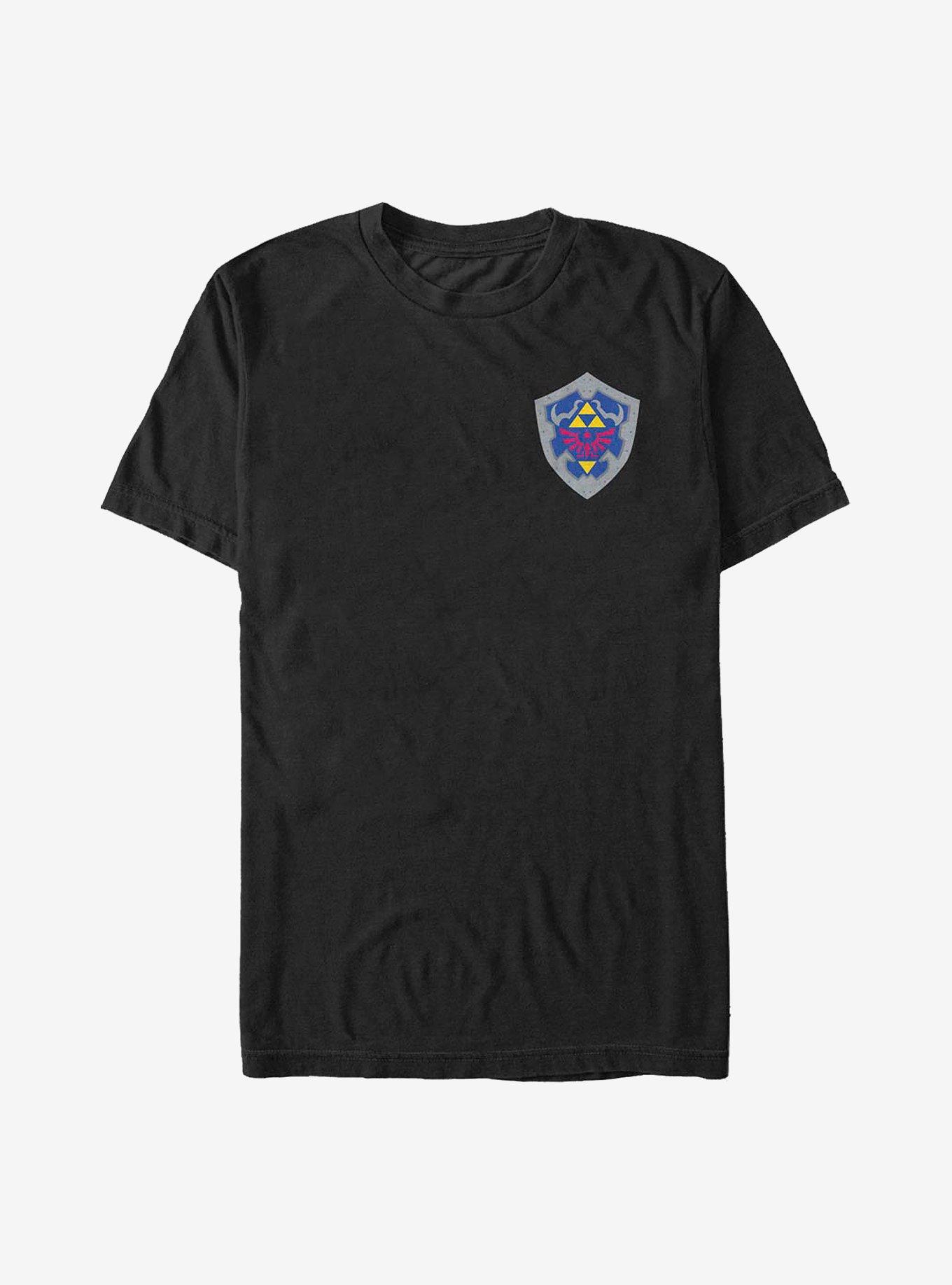 Nintendo Zelda Hyrule Shield Badge T-Shirt, BLACK, hi-res