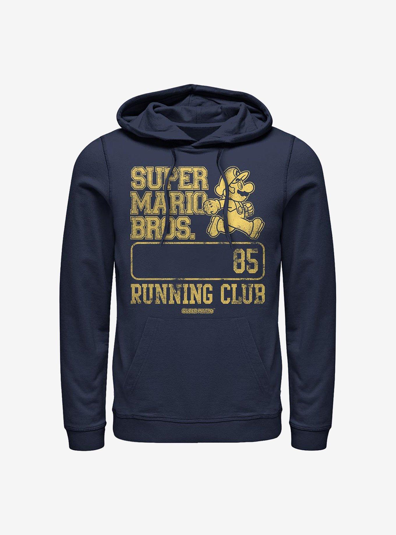 Nintendo Mario Running Club Hoodie, NAVY, hi-res