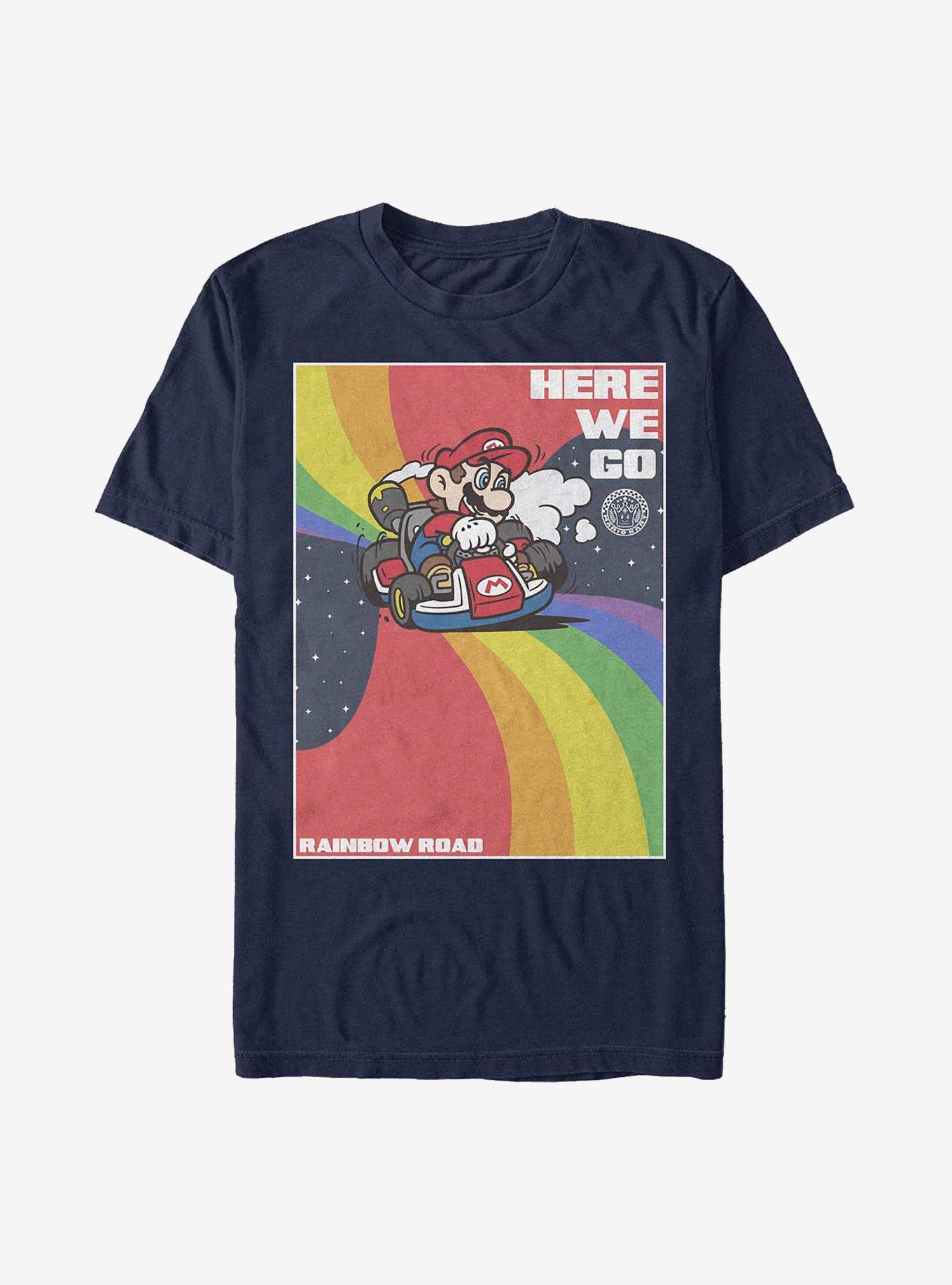 Nintendo Mario Here We Go T-Shirt, NAVY, hi-res