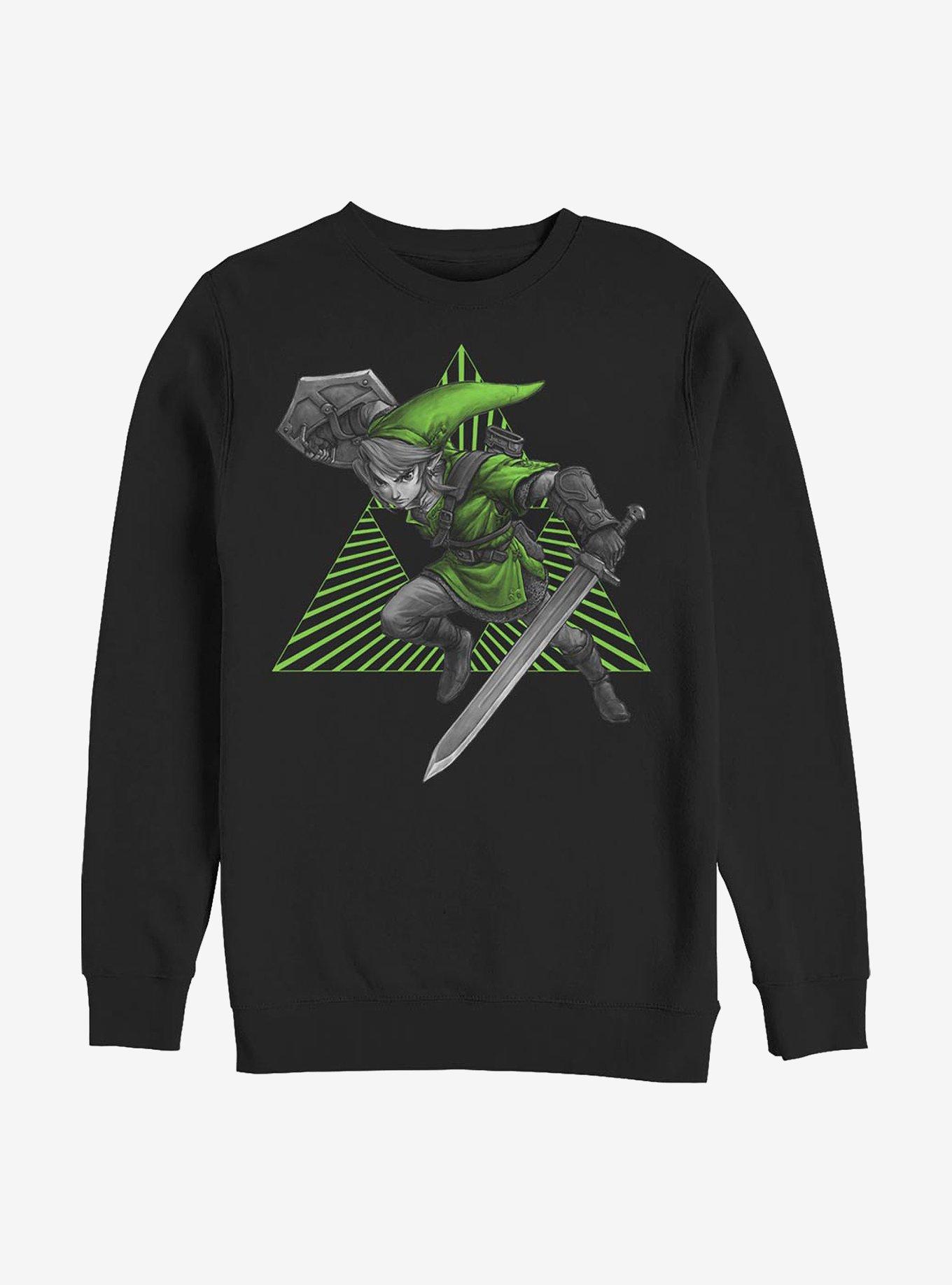 Nintendo Zelda Pop Link Crew Sweatshirt, BLACK, hi-res