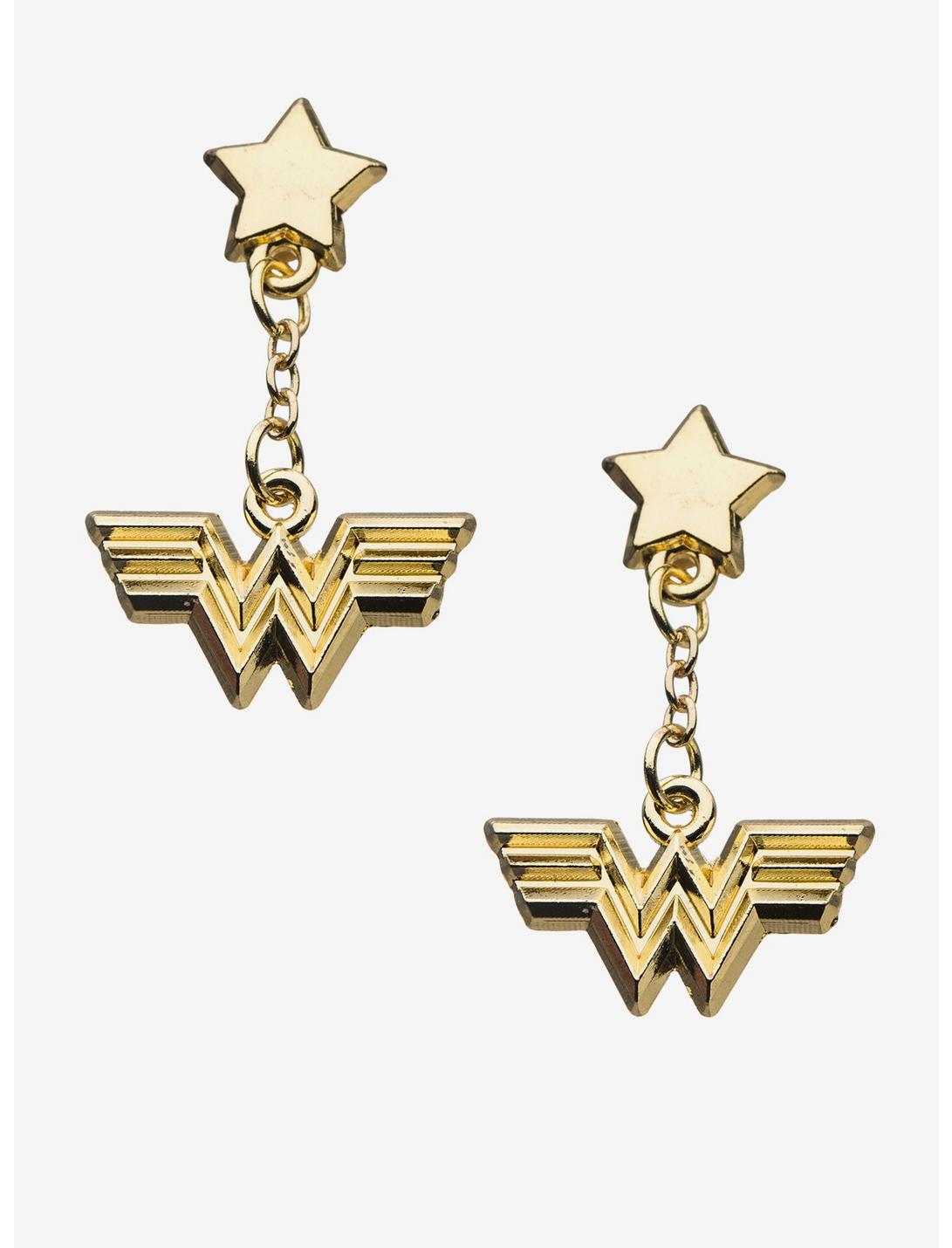 DC Comics Wonder Woman 1984 Dangle Earrings, , hi-res