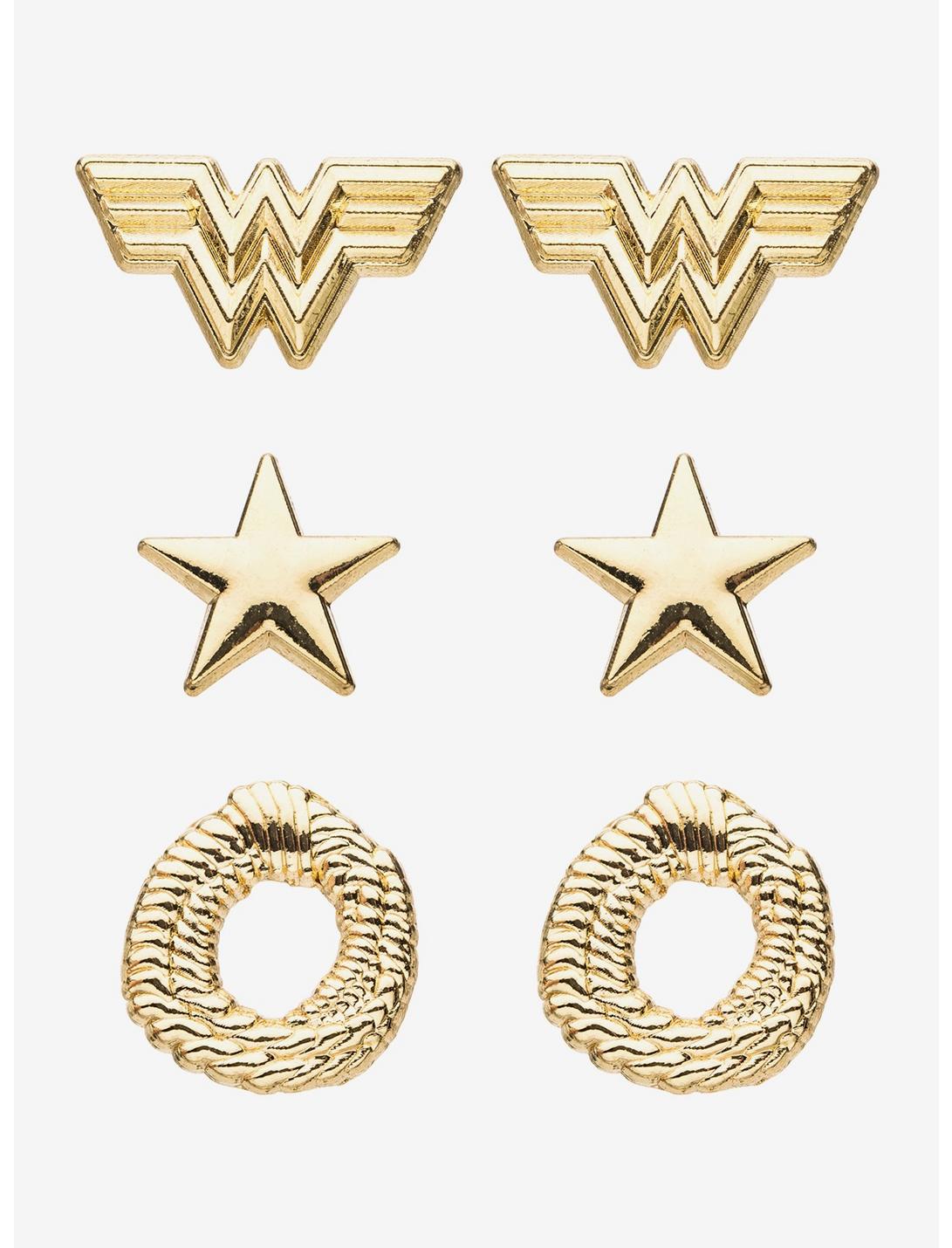 DC Comics Wonder Woman 1984 Earrings Set, , hi-res