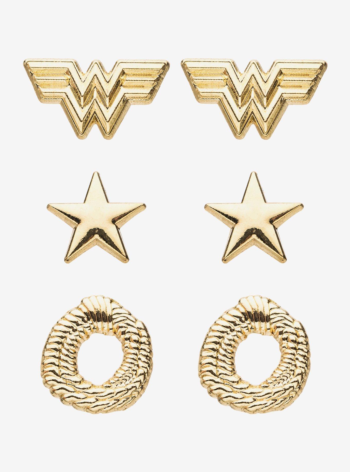 DC Comics Wonder Woman 1984 Earrings Set, , hi-res
