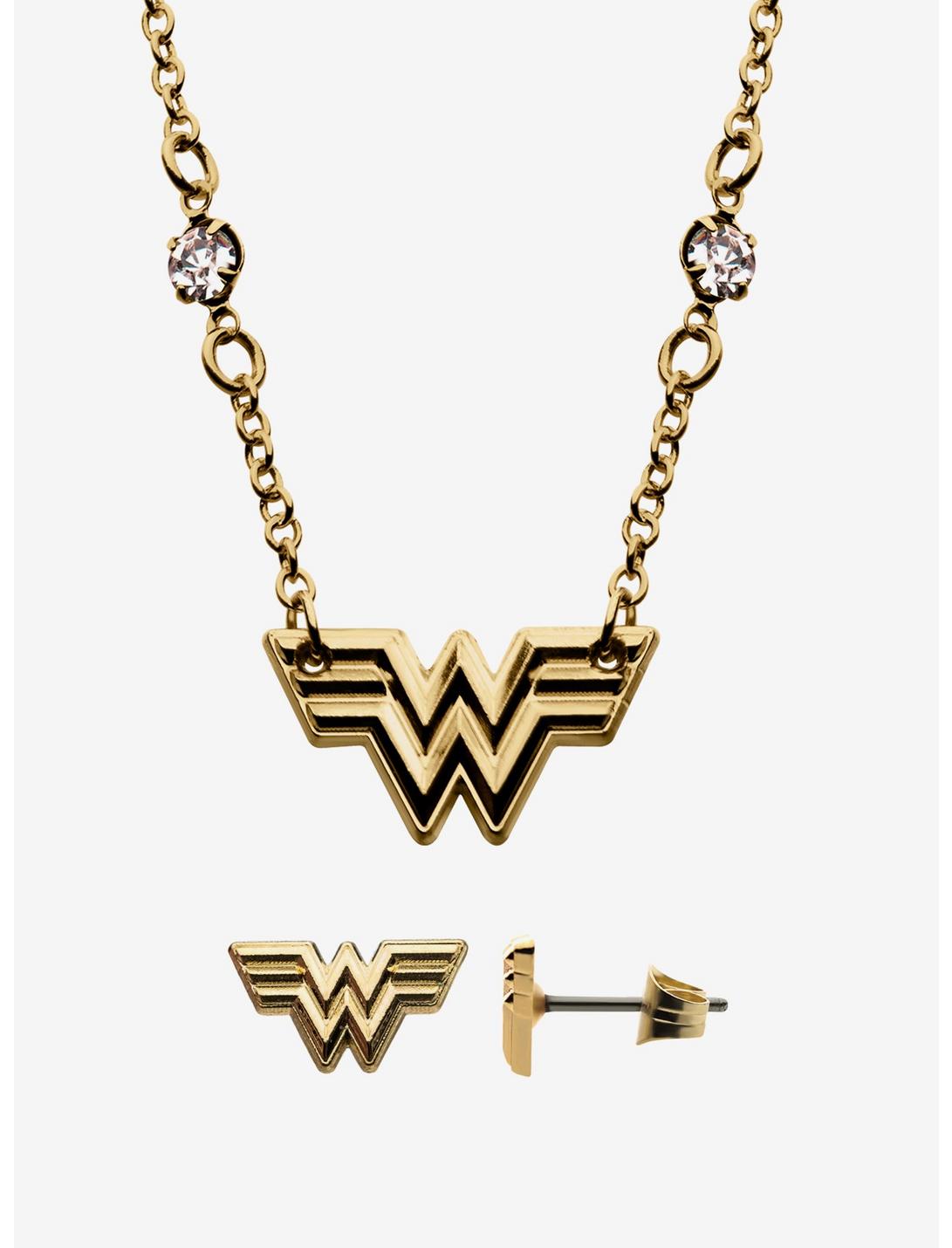 DC Comics Wonder Woman 1984 Necklace And Earrings Set, , hi-res