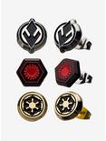 Plus Size Star Wars Episode 9 Empire Symbol Symbol & First Order Stud Earrings, , hi-res