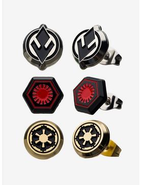 Star Wars Episode 9 Empire Symbol Symbol & First Order Stud Earrings, , hi-res