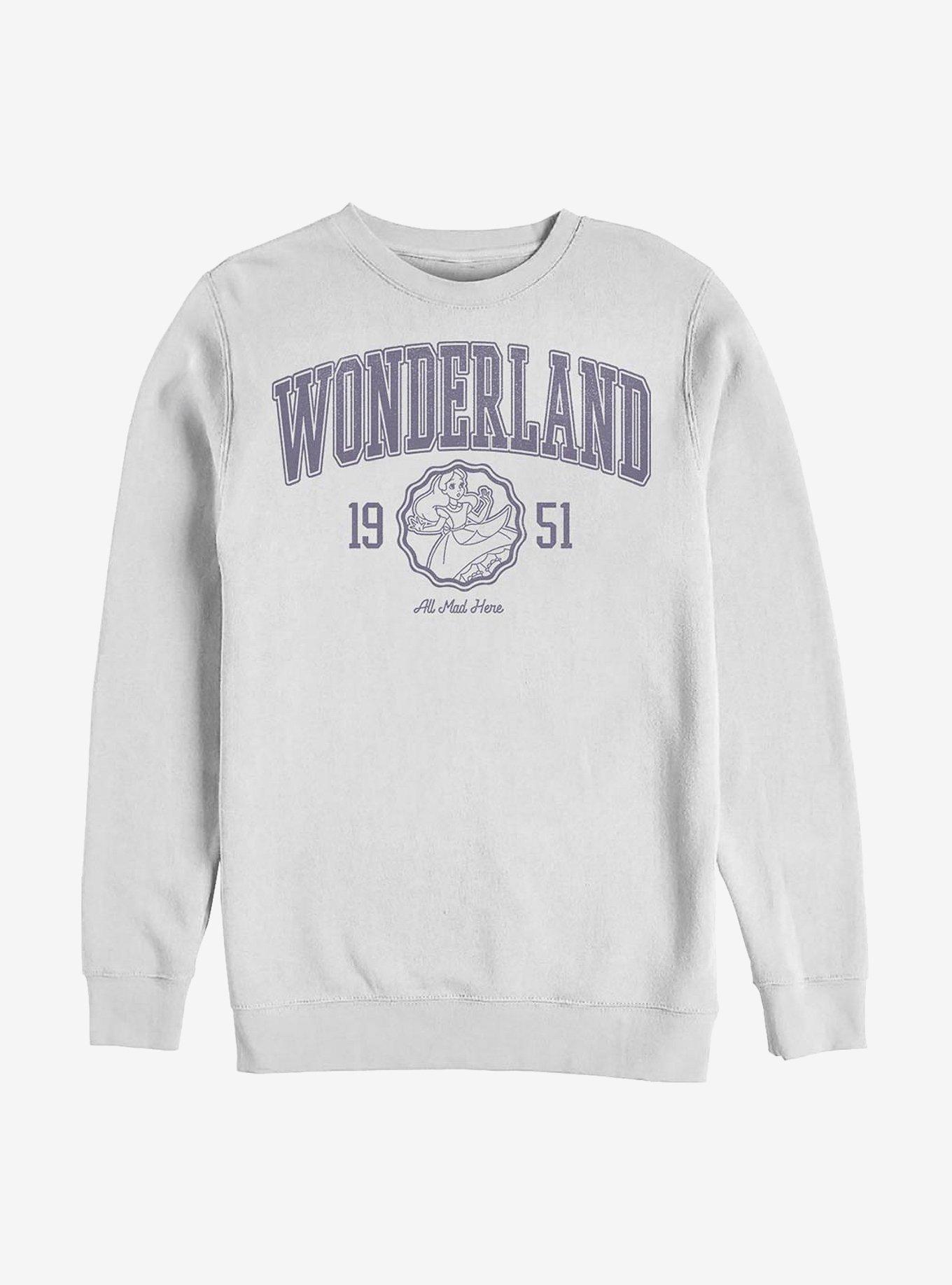 Disney Alice In Wonderland 1951 All Mad Here Crew Sweatshirt