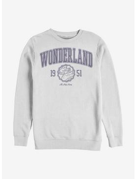 Disney Alice In Wonderland 1951 All Mad Here Crew Sweatshirt, WHITE, hi-res