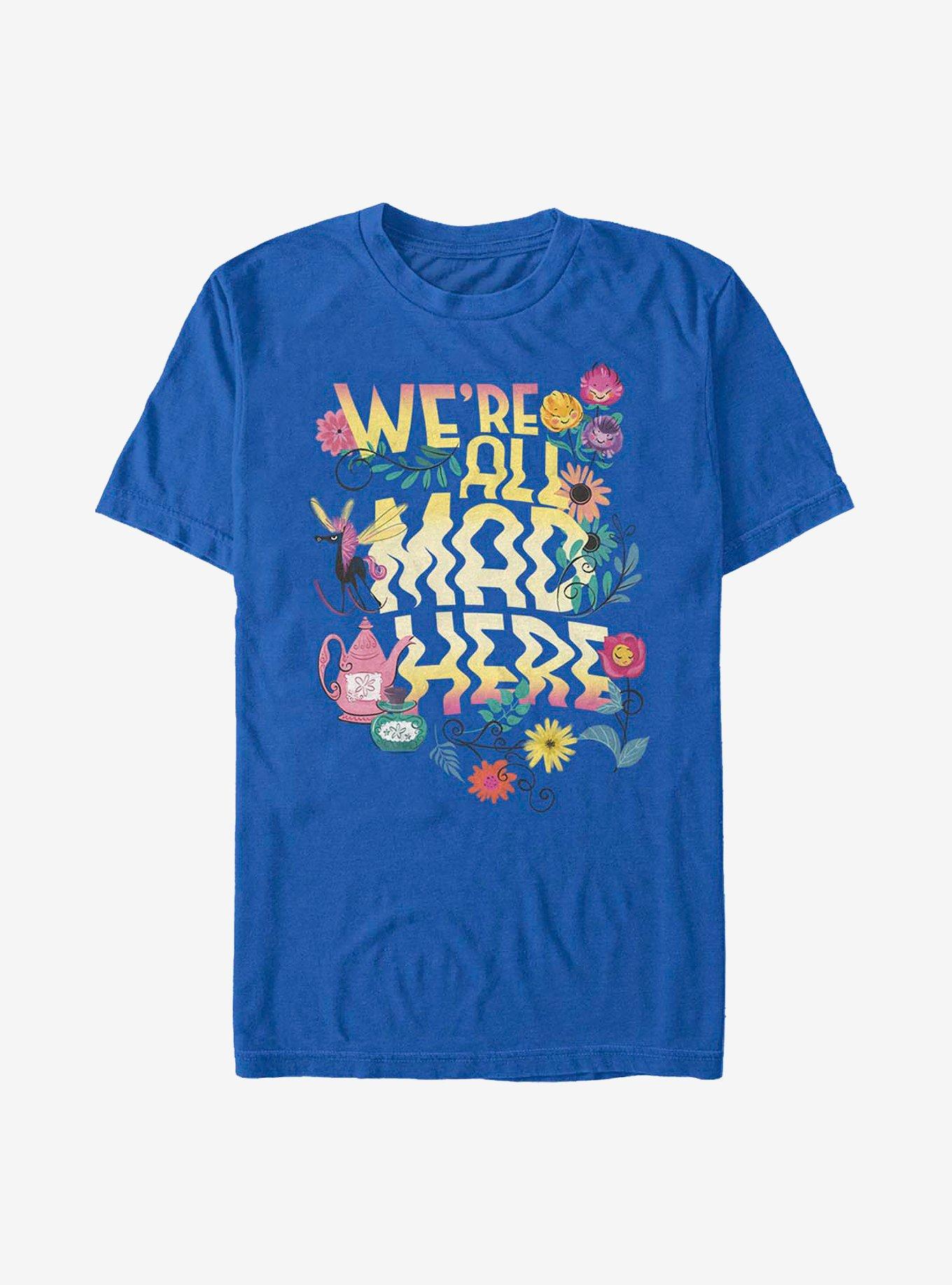 Disney Alice In Wonderland All Mad T-Shirt, ROYAL, hi-res