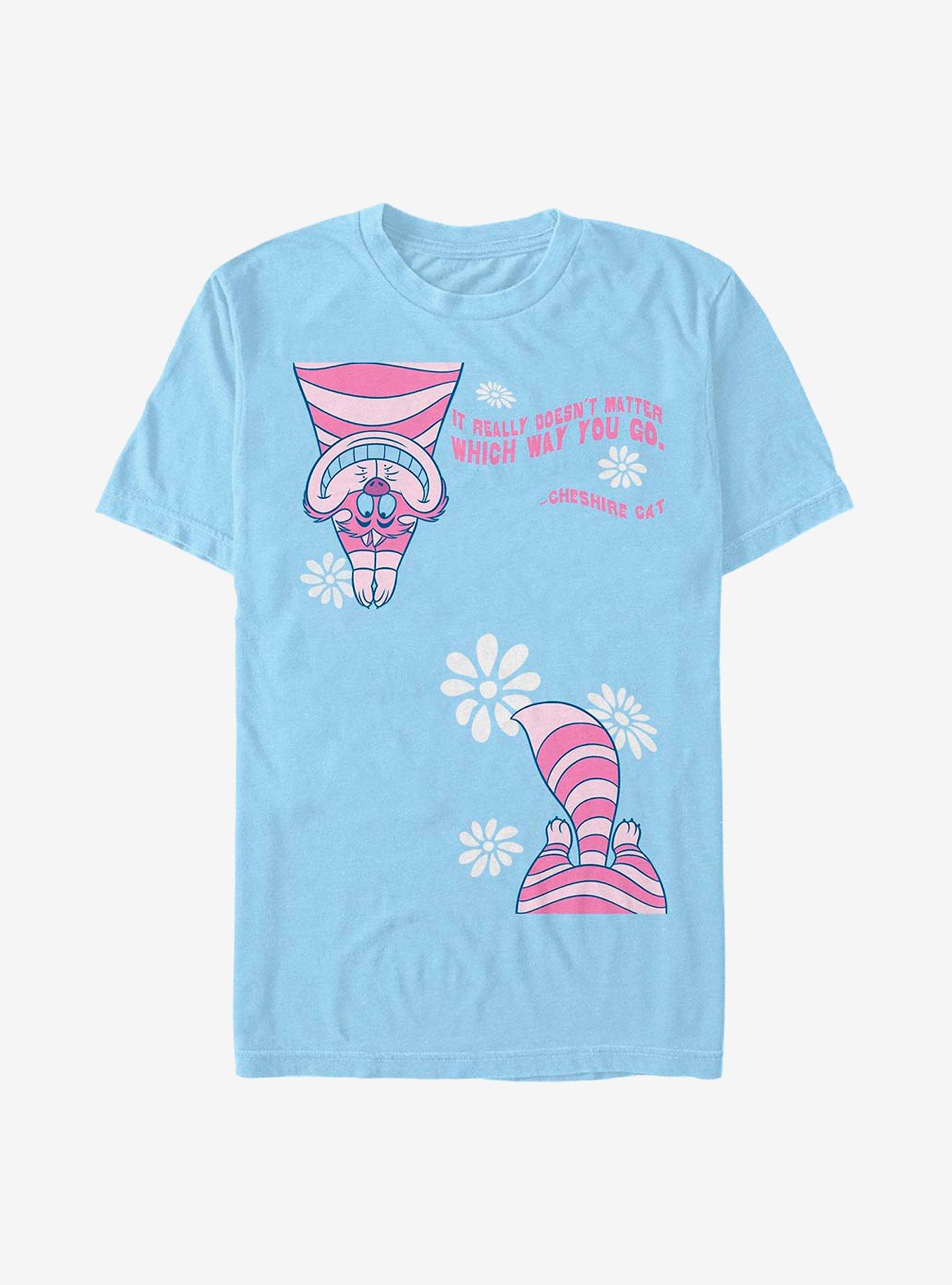 Disney Alice In Wonderland Cheshire Split T-Shirt, LT BLUE, hi-res