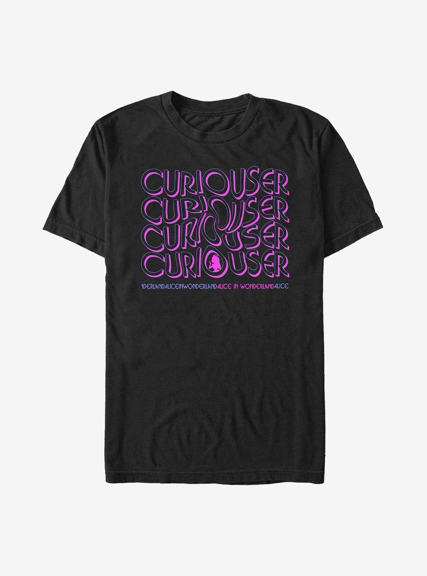 Disney Alice In Wonderland Curiouser T-Shirt, BLACK, hi-res