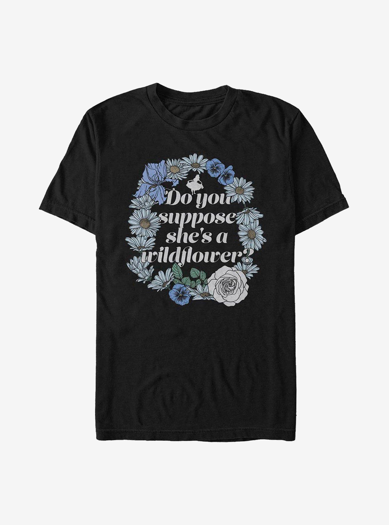 Disney Alice In Wonderland Wildflowers T-Shirt, , hi-res