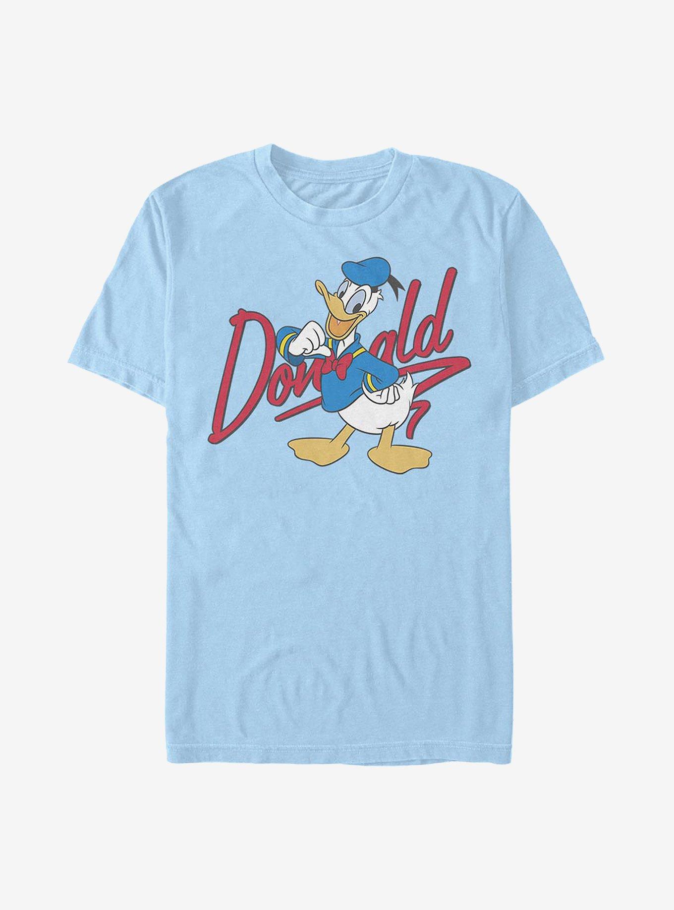 Disney Donald Duck Signature Donald T-Shirt, LT BLUE, hi-res