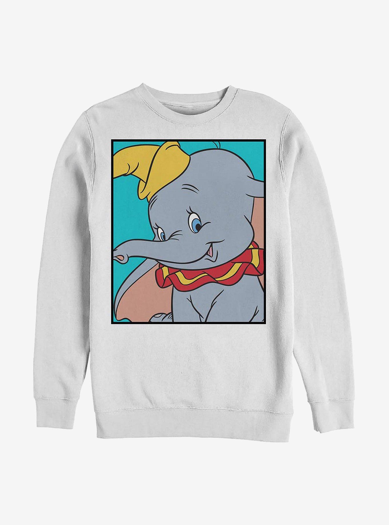 Disney Dumbo Big Dumbo Box Crew Sweatshirt WHITE Hot Topic