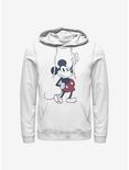 Disney Mickey Mouse Peace Sign Mickey Hoodie, WHITE, hi-res