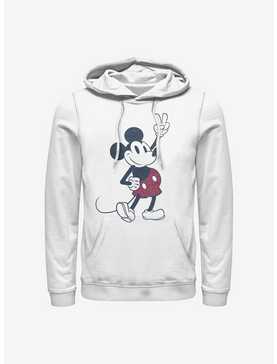 Disney Mickey Mouse Peace Sign Mickey Hoodie, , hi-res