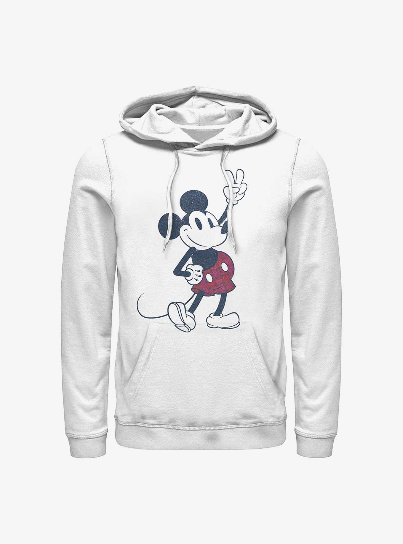 Disney Mickey Mouse Peace Sign Mickey Hoodie, , hi-res