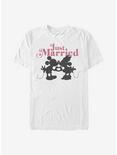 Disney Mickey Mouse Just Married T-Shirt, WHITE, hi-res