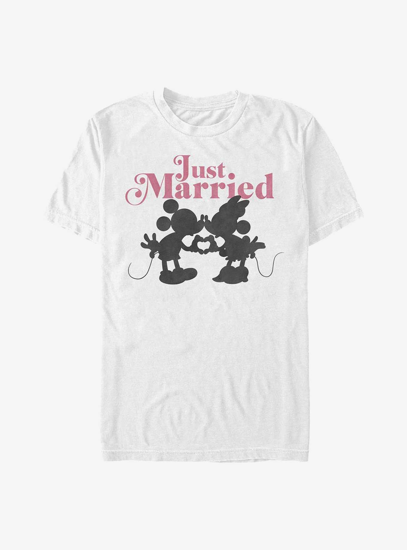 Disney Mickey Mouse Just Married T-Shirt, , hi-res
