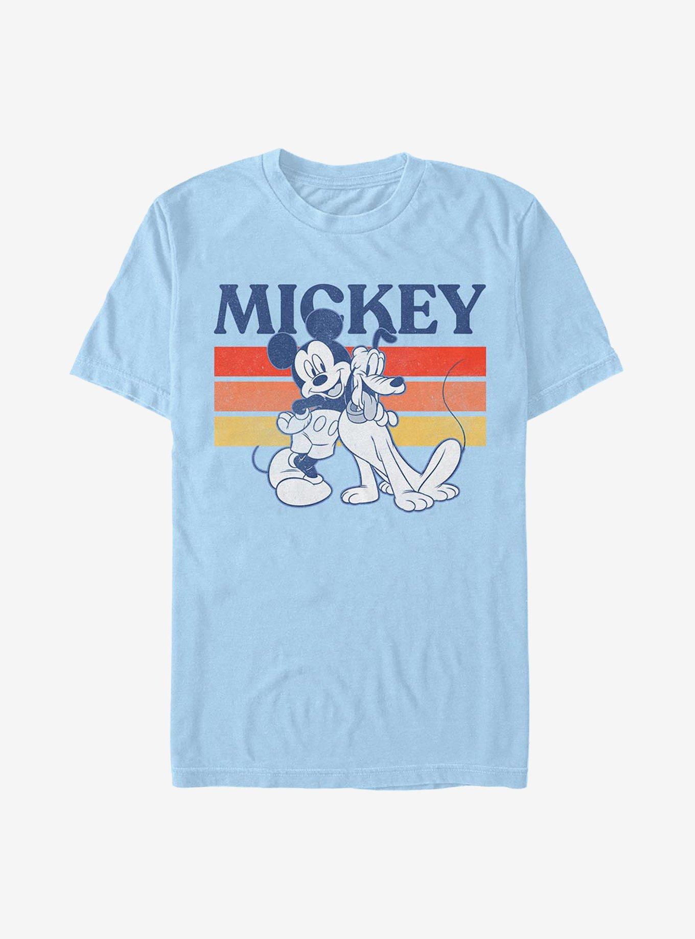 Disney Mickey Mouse & Pluto Retro Squad T-Shirt, LT BLUE, hi-res