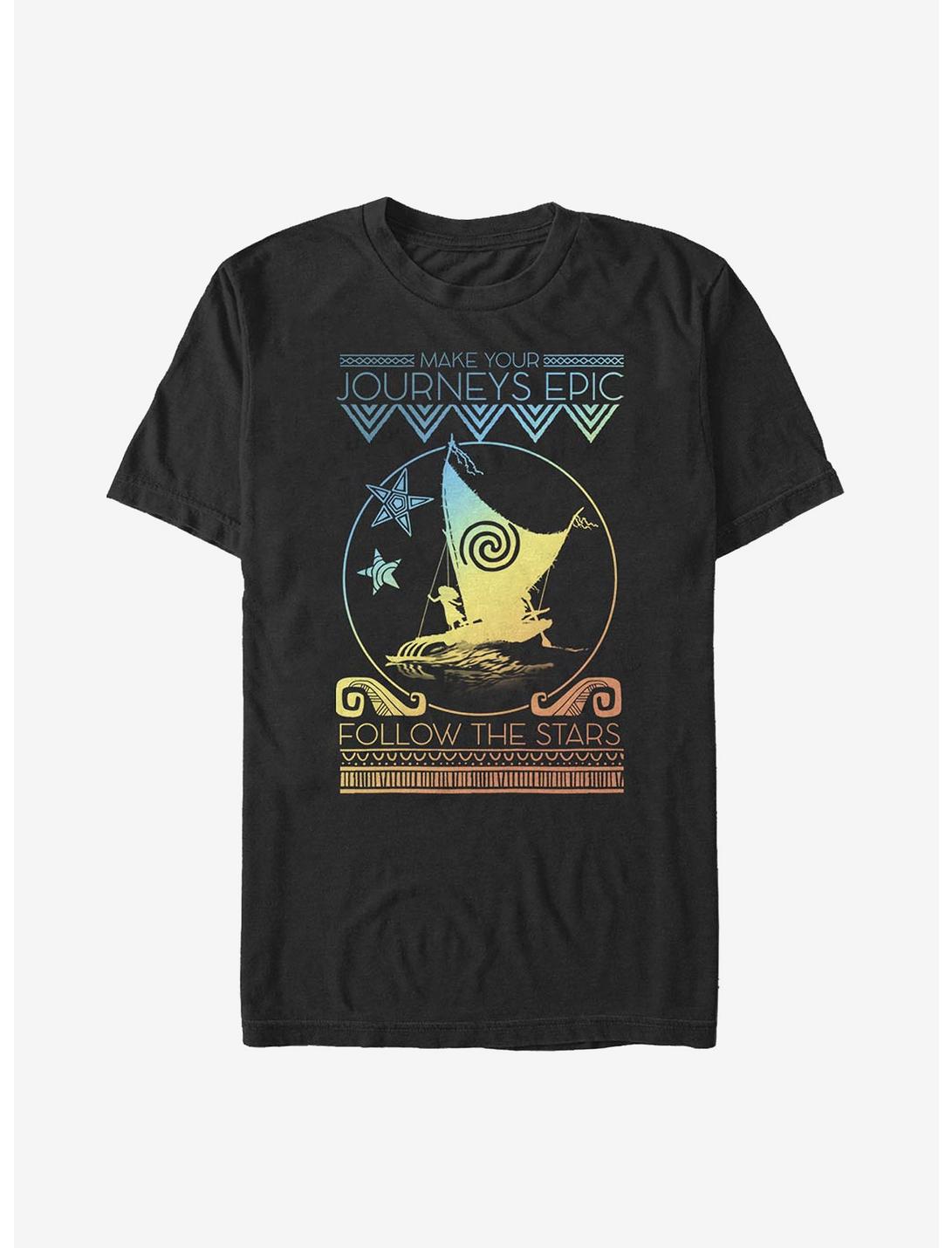 Disney Moana Follow The Stars T-Shirt, BLACK, hi-res